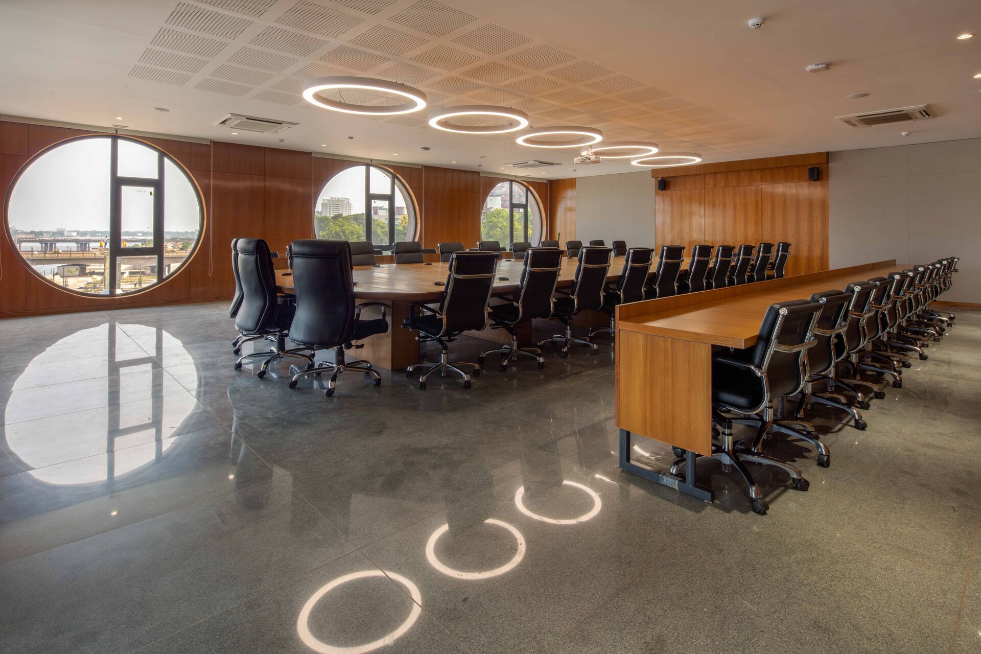 Boardroom Circular Windows